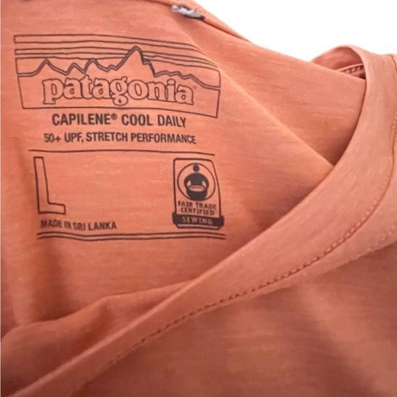 🍊Patagonia Women’s Large Long sleeve Capilene Orange - Picture 4 of 4